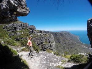 The hike back up to the top of Table Mountain